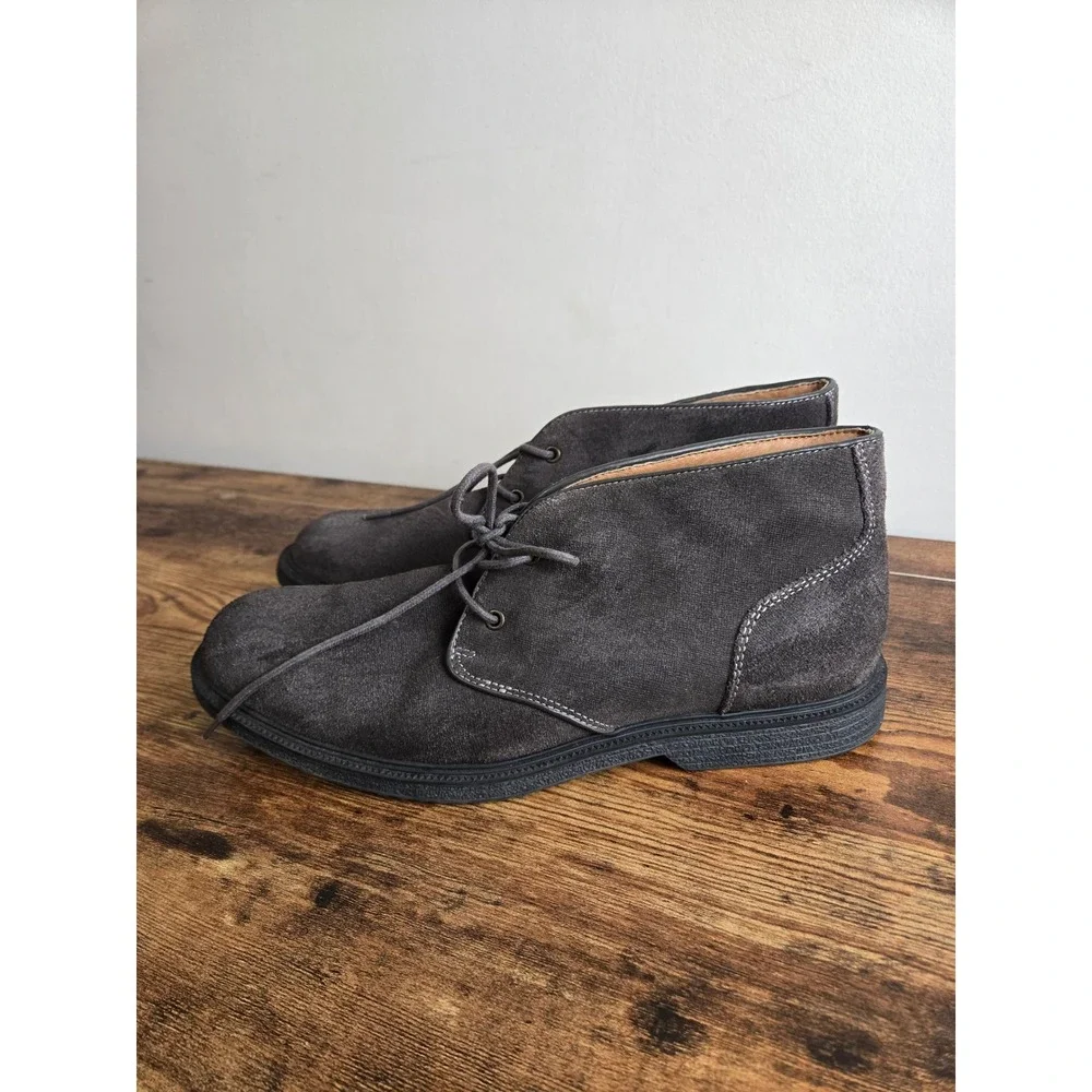 GH Bass Radley Chukka Boots Mens 10.5M Grey Suede Desert Boot 0006-2850-010